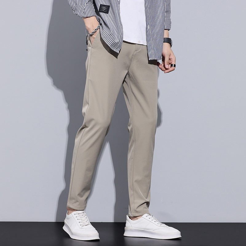 Men's Casual Pants Straight Slim Autumn And Winter Long Pants