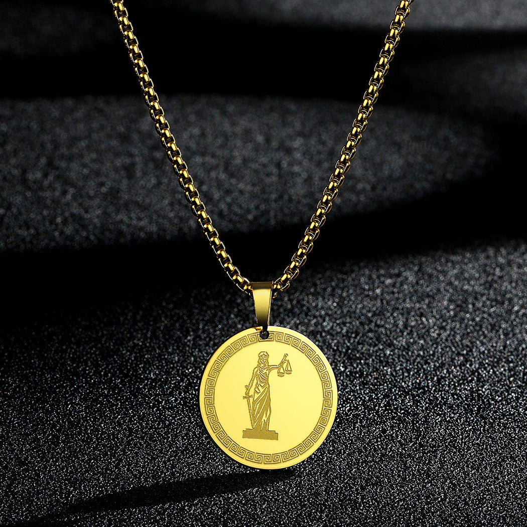 Pendant Personality Simple Stainless Steel Necklace