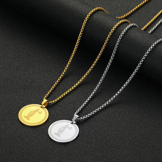 Pendant Personality Simple Stainless Steel Necklace